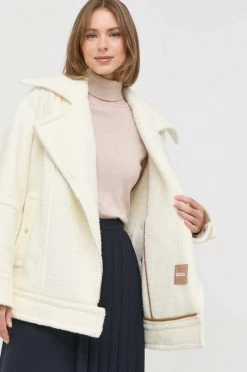 Γυναικεία Κοντά μπουφάν Μπουφάν από μίγμα μαλλιού BOSS άσπρο, 13 Γυναικεία Κοντά μπουφάν Μπουφάν από μίγμα μαλλιού BOSS άσπρο, -Boss Κατάστημα πωλήσεων unnamed file 103