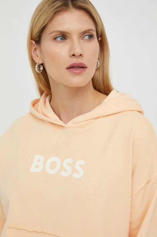 Γυναικεία Χωρίς φερμουάρ Βαμβακερή μπλούζα BOSS χρώμα: πορτοκαλί, 6 Γυναικεία Χωρίς φερμουάρ Βαμβακερή μπλούζα BOSS χρώμα: πορτοκαλί, - Image 4