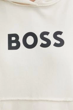 Γυναικεία Χωρίς φερμουάρ Βαμβακερή μπλούζα BOSS χρώμα: μπεζ, -Boss Κατάστημα πωλήσεων unnamed file 1045