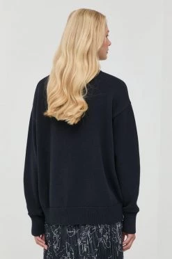 Γυναικεία Χωρίς φερμουάρ Ένα πουλόβερ σε μείγμα μεταξιού BOSS χρώμα: ναυτικό μπλε, -Boss Κατάστημα πωλήσεων unnamed file 1048