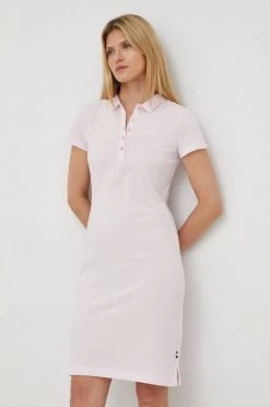 Γυναικεία Φορέματα Βαμβακερό φόρεμα BOSS ροζ, -Boss Κατάστημα πωλήσεων unnamed file 1052