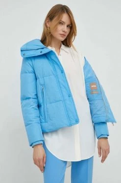 Γυναικεία Κοντά μπουφάν Μπουφάν με επένδυση από πούπουλα BOSS ανοιχτό μπλε -Boss Κατάστημα πωλήσεων unnamed file 109