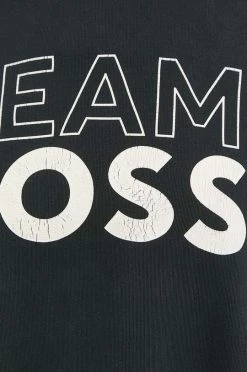 Γυναικεία Χωρίς φερμουάρ Βαμβακερή μπλούζα BOSS χρώμα: γκρι, με κουκούλα -Boss Κατάστημα πωλήσεων unnamed file 1092