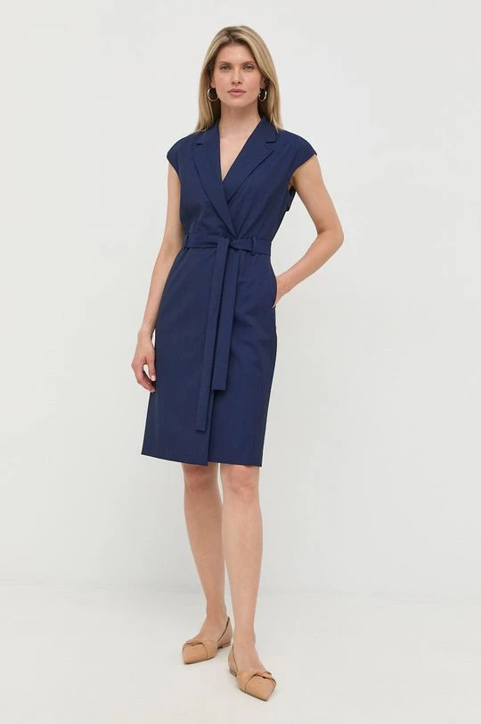 Γυναικεία Φορέματα Μάλλινο φόρεμα BOSS ναυτικό μπλε, 4 Γυναικεία Φορέματα Μάλλινο φόρεμα BOSS ναυτικό μπλε, - Image 2