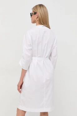 Γυναικεία Φορέματα Βαμβακερό φόρεμα BOSS άσπρο, -Boss Κατάστημα πωλήσεων unnamed file 1150