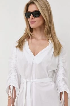 Γυναικεία Φορέματα Βαμβακερό φόρεμα BOSS άσπρο, -Boss Κατάστημα πωλήσεων unnamed file 1151