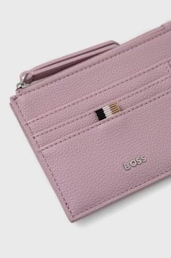 Γυναικεία Πορτοφόλια Θήκη για κάρτες BOSS ροζ -Boss Κατάστημα πωλήσεων unnamed file 1170