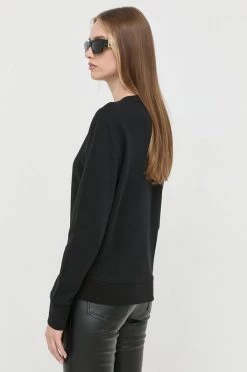 Γυναικεία Χωρίς φερμουάρ Βαμβακερή μπλούζα BOSS χρώμα: μαύρο, -Boss Κατάστημα πωλήσεων unnamed file 1228