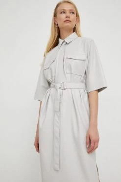 Γυναικεία Φορέματα Φόρεμα BOSS γκρι,