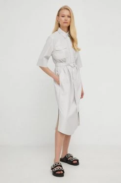 Γυναικεία Φορέματα Φόρεμα BOSS γκρι, -Boss Κατάστημα πωλήσεων unnamed file 1245