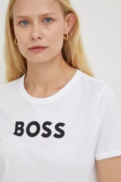 Γυναικεία Κοντομάνικο Βαμβακερό μπλουζάκι BOSS άσπρο -Boss Κατάστημα πωλήσεων unnamed file 1283