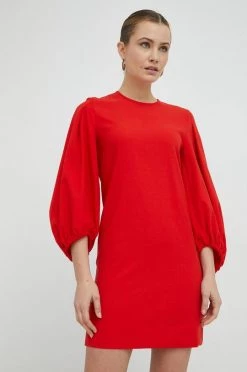 Γυναικεία Φορέματα Φόρεμα BOSS κόκκινο, -Boss Κατάστημα πωλήσεων unnamed file 130