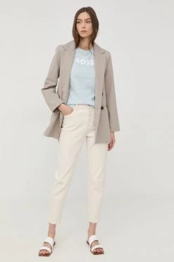 Γυναικεία Κοντομάνικο Βαμβακερό μπλουζάκι BOSS πορτοκαλί -Boss Κατάστημα πωλήσεων unnamed file 1317