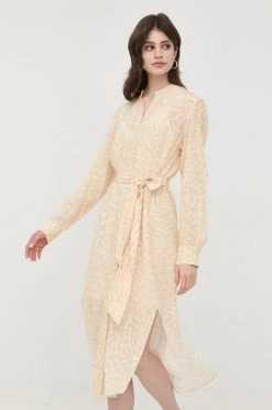 Γυναικεία Φορέματα Μεταξωτό φόρεμα BOSS μπεζ, -Boss Κατάστημα πωλήσεων unnamed file 1327