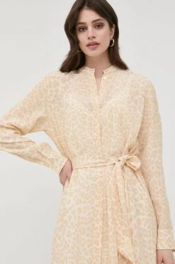 Γυναικεία Φορέματα Μεταξωτό φόρεμα BOSS μπεζ, -Boss Κατάστημα πωλήσεων unnamed file 1329