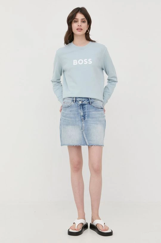 Γυναικεία Χωρίς φερμουάρ Βαμβακερή μπλούζα BOSS χρώμα: πορτοκαλί, 3 Γυναικεία Χωρίς φερμουάρ Βαμβακερή μπλούζα BOSS χρώμα: πορτοκαλί,