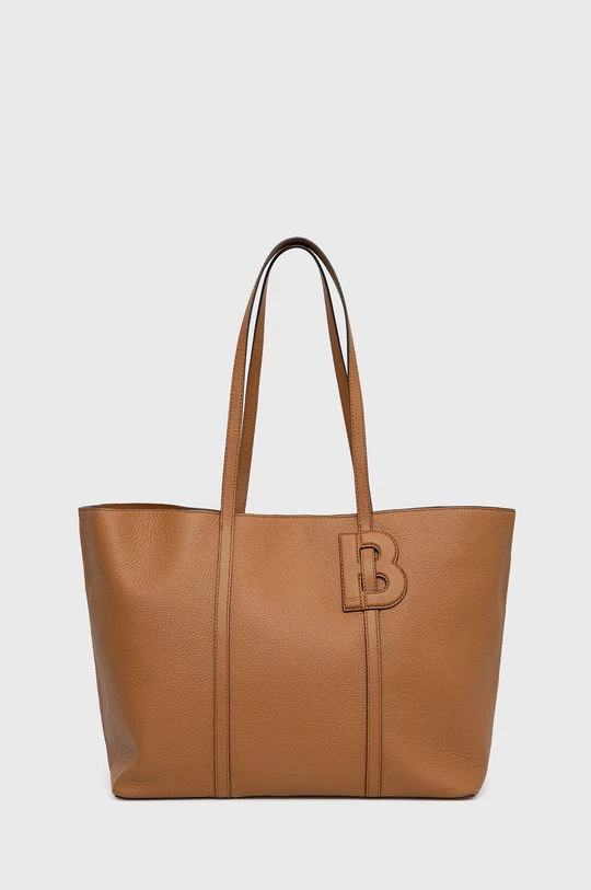 Γυναικεία Τσάντες Shopper και Tote Δερμάτινη τσάντα BOSS καφέ 3 Γυναικεία Τσάντες Shopper και Tote Δερμάτινη τσάντα BOSS καφέ