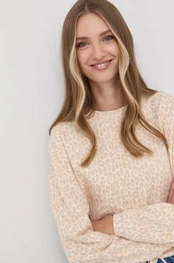 Γυναικεία Χωρίς φερμουάρ Μπλούζα BOSS χρώμα: μπεζ, -Boss Κατάστημα πωλήσεων unnamed file 1387