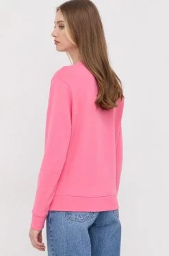 Γυναικεία Χωρίς φερμουάρ Βαμβακερή μπλούζα BOSS χρώμα: ροζ, -Boss Κατάστημα πωλήσεων unnamed file 1391