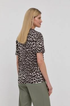 Γυναικεία Κοντομάνικο Βαμβακερό μπλουζάκι BOSS καφέ -Boss Κατάστημα πωλήσεων unnamed file 1407