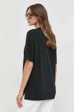 Γυναικεία Κοντομάνικο Βαμβακερό μπλουζάκι BOSS μαύρο -Boss Κατάστημα πωλήσεων unnamed file 1485