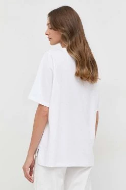 Γυναικεία Κοντομάνικο Βαμβακερό μπλουζάκι BOSS άσπρο -Boss Κατάστημα πωλήσεων unnamed file 1494