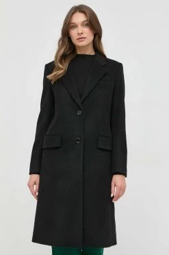 Γυναικεία Παλτά Μάλλινο παλτό BOSS μαύρο, -Boss Κατάστημα πωλήσεων unnamed file 1504