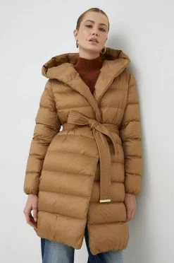 Γυναικεία Μακριά μπουφάν Μπουφάν με επένδυση από πούπουλα BOSS μπεζ, -Boss Κατάστημα πωλήσεων unnamed file 151