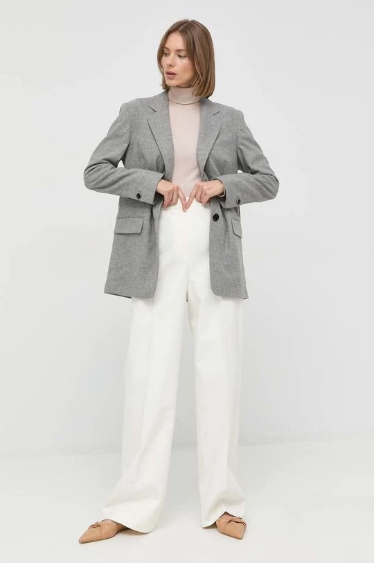 Γυναικεία Υφασμάτινα Βαμβακερό παντελόνι BOSS άσπρο, 4 Γυναικεία Υφασμάτινα Βαμβακερό παντελόνι BOSS άσπρο, - Image 2