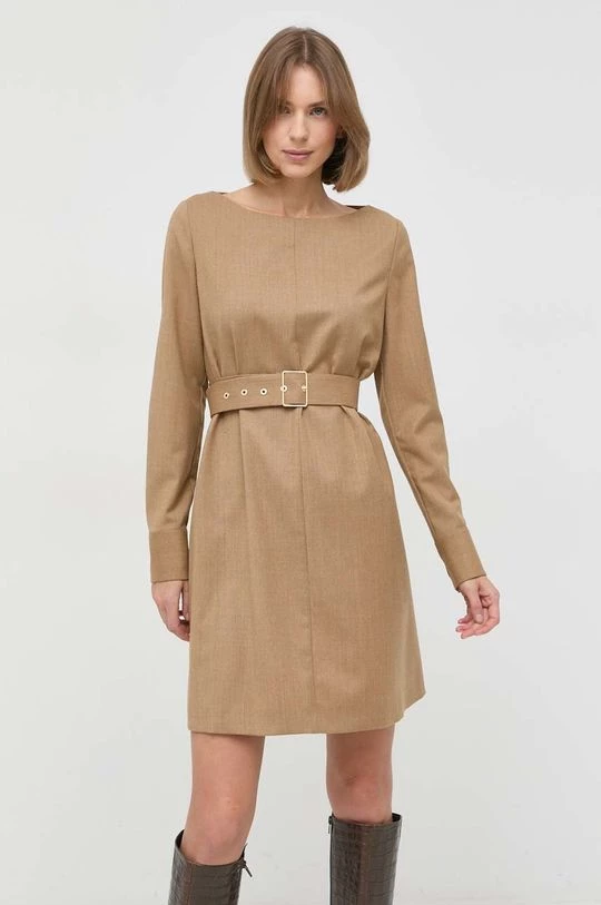 Γυναικεία Φορέματα Μάλλινο φόρεμα BOSS μπεζ, 4 Γυναικεία Φορέματα Μάλλινο φόρεμα BOSS μπεζ, - Image 2