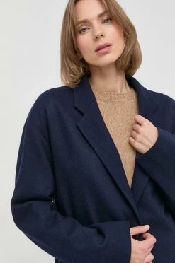 Γυναικεία Παλτά Μάλλινο παλτό BOSS ναυτικό μπλε, -Boss Κατάστημα πωλήσεων unnamed file 1536