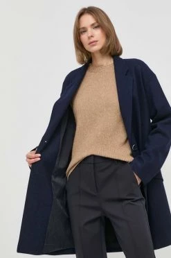 Γυναικεία Παλτά Μάλλινο παλτό BOSS ναυτικό μπλε, -Boss Κατάστημα πωλήσεων unnamed file 1538