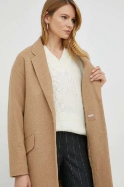 Γυναικεία Παλτά Μάλλινο παλτό BOSS μπεζ, -Boss Κατάστημα πωλήσεων unnamed file 1548