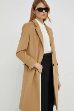 Γυναικεία Παλτά Μάλλινο παλτό BOSS μπεζ, -Boss Κατάστημα πωλήσεων unnamed file 1550