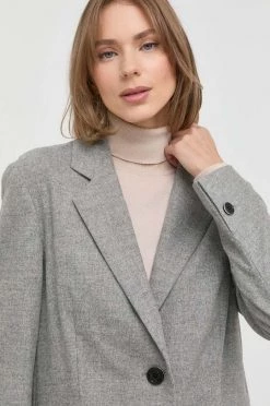 Γυναικεία Σακάκια Μπλέιζερ με μίγμα μαλλιού BOSS γκρι, -Boss Κατάστημα πωλήσεων unnamed file 1571