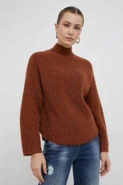 Γυναικεία Χωρίς φερμουάρ Μάλλινο πουλόβερ BOSS χρώμα: καφέ, -Boss Κατάστημα πωλήσεων unnamed file 1603