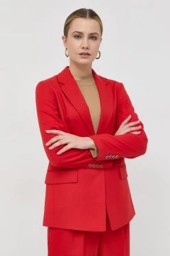 Γυναικεία Σακάκια Μαλλί μπουφάν BOSS κόκκινο,