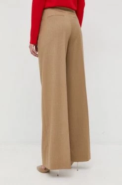 Γυναικεία Υφασμάτινα Μάλλινα παντελόνια BOSS μπεζ, -Boss Κατάστημα πωλήσεων unnamed file 1654