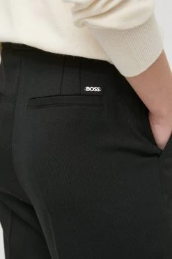 Γυναικεία Υφασμάτινα Μάλλινα παντελόνια BOSS μαύρο, -Boss Κατάστημα πωλήσεων unnamed file 1659