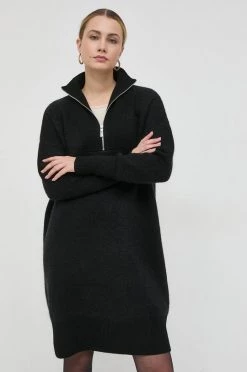 Γυναικεία Φορέματα Μάλλινο φόρεμα BOSS μαύρο, -Boss Κατάστημα πωλήσεων unnamed file 1680