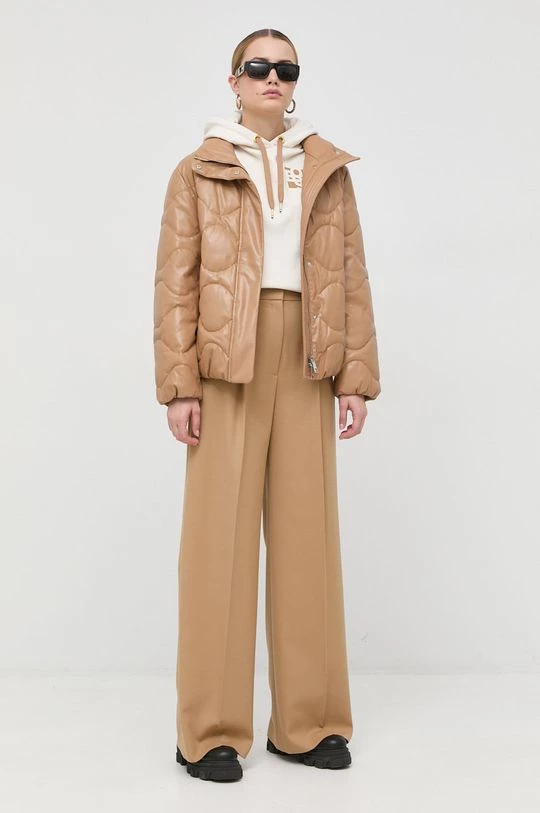 Γυναικεία Υφασμάτινα Μάλλινα παντελόνια BOSS μπεζ, 4 Γυναικεία Υφασμάτινα Μάλλινα παντελόνια BOSS μπεζ, - Image 2