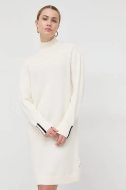 Γυναικεία Φορέματα Μάλλινο φόρεμα BOSS άσπρο, -Boss Κατάστημα πωλήσεων unnamed file 1695