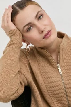 Γυναικεία Χωρίς φερμουάρ Μάλλινο πουλόβερ BOSS χρώμα: μπεζ, -Boss Κατάστημα πωλήσεων unnamed file 1701