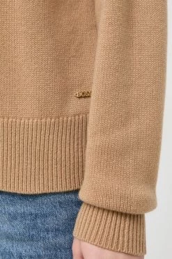 Γυναικεία Χωρίς φερμουάρ Μάλλινο πουλόβερ BOSS χρώμα: μπεζ, -Boss Κατάστημα πωλήσεων unnamed file 1702