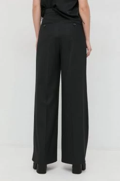 Γυναικεία Υφασμάτινα Μάλλινα παντελόνια BOSS μαύρο, -Boss Κατάστημα πωλήσεων unnamed file 1714