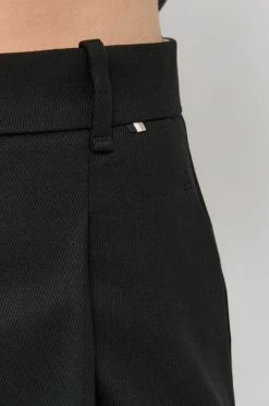 Γυναικεία Υφασμάτινα Μάλλινα παντελόνια BOSS μαύρο, -Boss Κατάστημα πωλήσεων unnamed file 1715