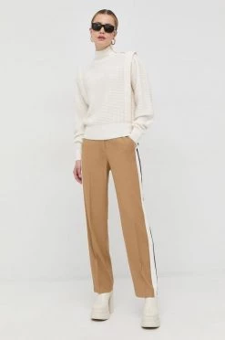 Γυναικεία Χωρίς φερμουάρ Μάλλινο πουλόβερ BOSS χρώμα: μπεζ, -Boss Κατάστημα πωλήσεων unnamed file 1733