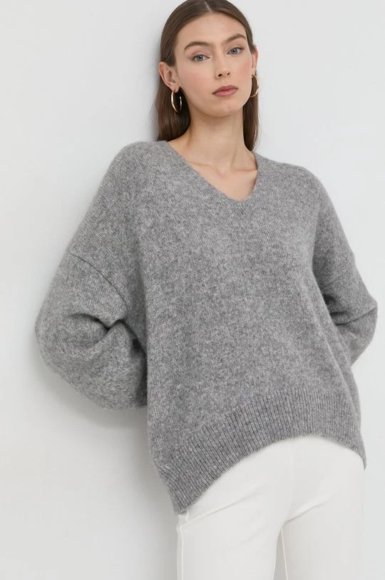 Γυναικεία Χωρίς φερμουάρ Μάλλινο πουλόβερ BOSS χρώμα: γκρι, 4 Γυναικεία Χωρίς φερμουάρ Μάλλινο πουλόβερ BOSS χρώμα: γκρι, - Image 2