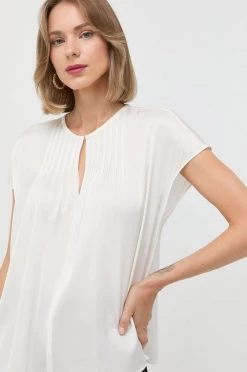 Γυναικεία Μπλούζες Μεταξωτή μπλούζα BOSS χρώμα: άσπρο -Boss Κατάστημα πωλήσεων unnamed file 1793