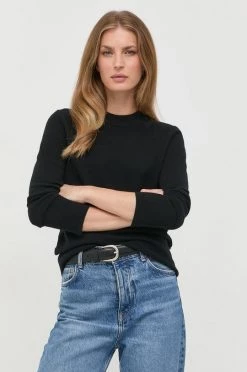 Γυναικεία Χωρίς φερμουάρ Πουλόβερ κασμίρ BOSS χρώμα: μαύρο,